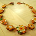 Orange Floral Necklace
