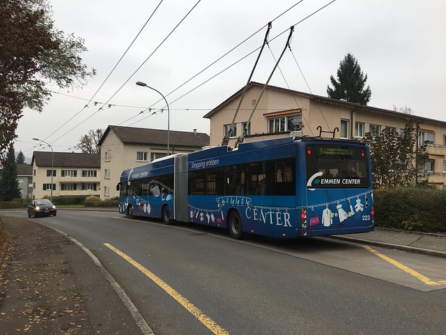 VBL Trolleybus #223 in Lucerne, Switzerland