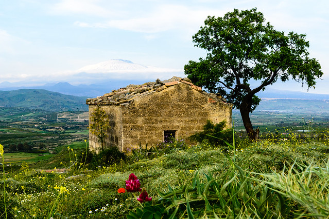 Old House with Etna