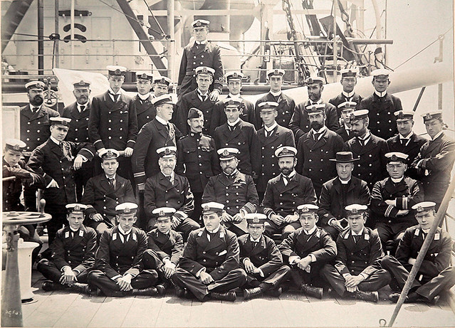 Officers HMS Diadem circa 1898