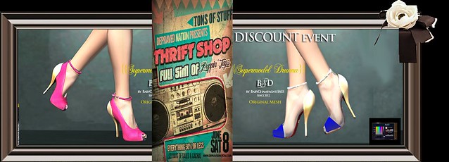 the THRIF SHOP discount event NOW opens !