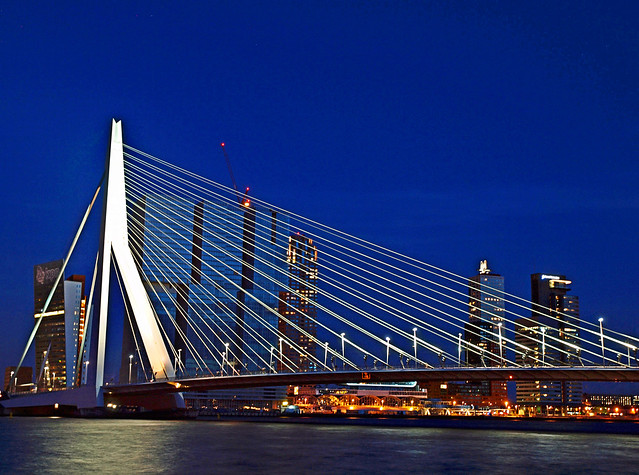 Erasmusbridge, Rotterdam, South-Holland, Netherlands