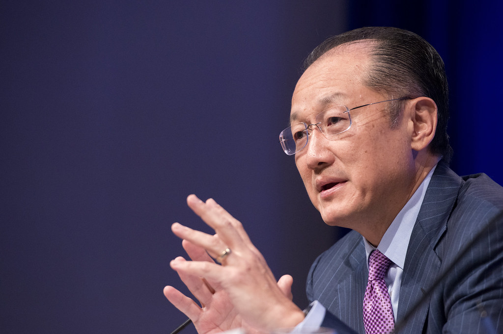 World Bank Group President Jim Yong Kim answers questions at opening press conference