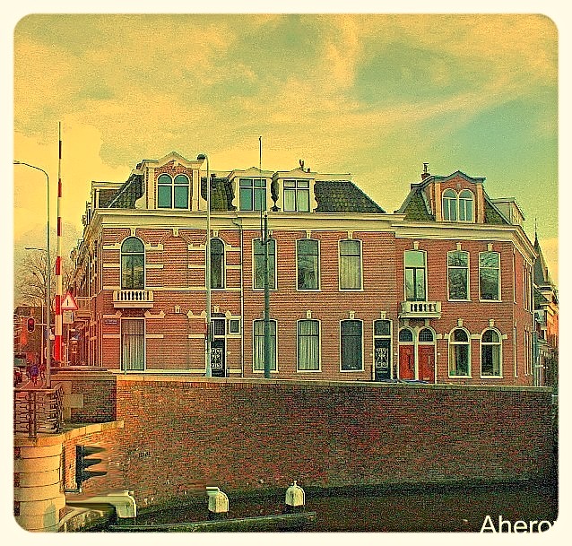 Houses,Groningen,the Netherlands,Europe.