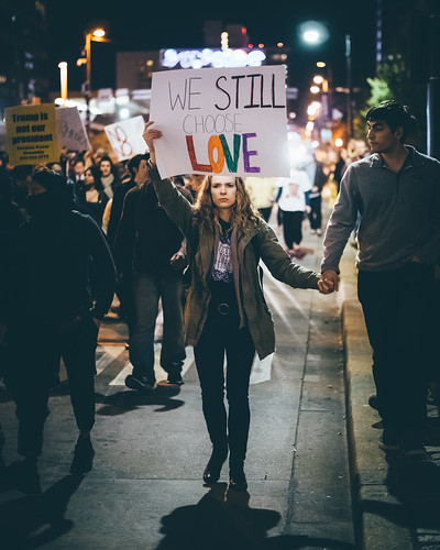 We Choose Love | Baltimore protest of the President-Elect Do… | Flickr