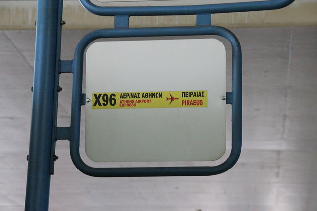 Ht12 Bus Athens Airport_Arrivals_19 Airport bus sign | e_ht12 | Flickr