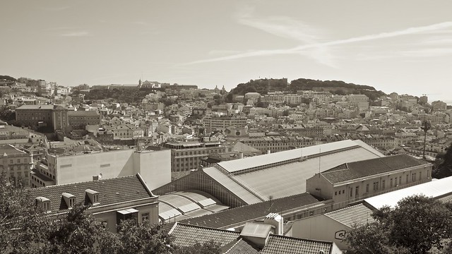 Vista Parcial de Lisboa, Portugal
