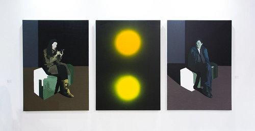 “Paintings (Triptych) by WANG Jianwei 汪建伟 (汪建偉): Surface II, 2013” / Long March Space 长征空间 (長征空間) / Art Basel Hong Kong 2013 / SML.20130523.6D.13934