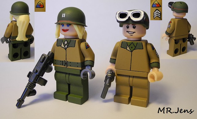 American Tank Officers WWII LEGO