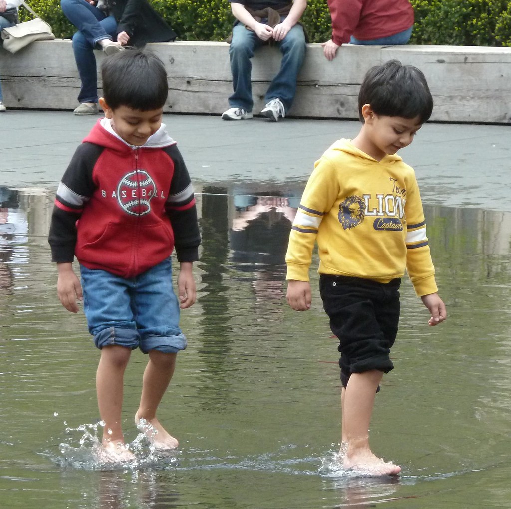 Chicago, Millennium Park, Boys at Play at the Crown Fountain by Mary Warren 20.8 Million Views