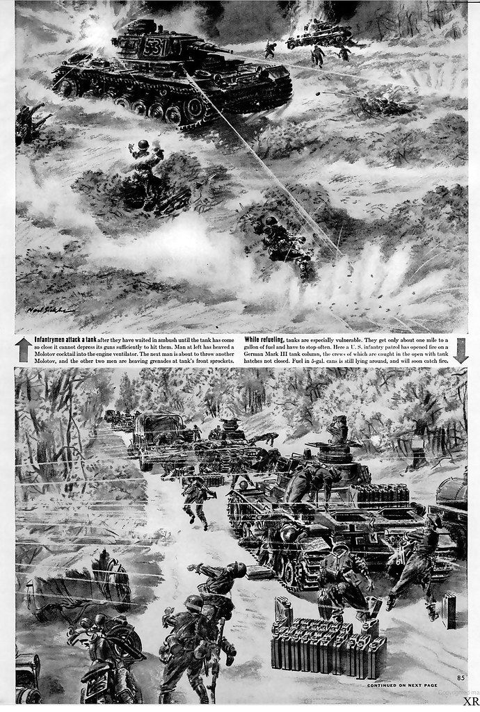 1942... killing tanks! | - LIFE - Noel Sickles | Flickr