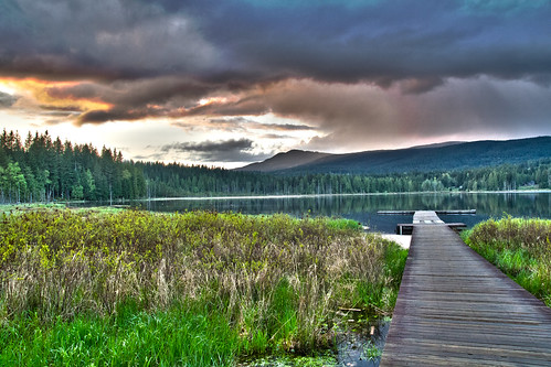 lake canada vancouver clouds hdr whonnock