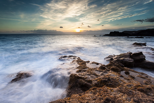 ocean sunset sea cloud seascape water rock canon spain long exposure filter lee tenerife