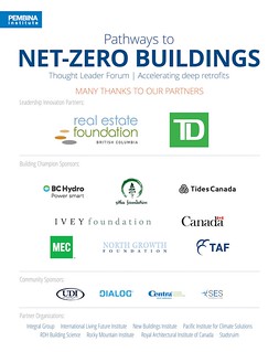 Pathways to Net-Zero Buildings 2016 partners | by pembina.institute