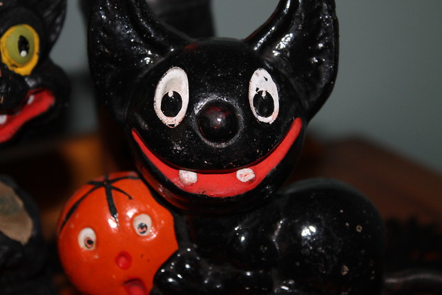 German Black Cat Candy Container