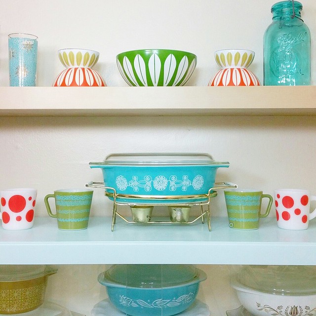 Vintage Pyrex and Cathrineholm