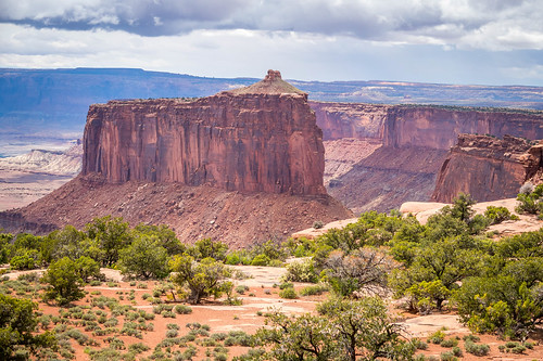 A butte from the Holeman Spring Canyon Overlook, Island in the Sky District of Canyonlands National Park, Utah