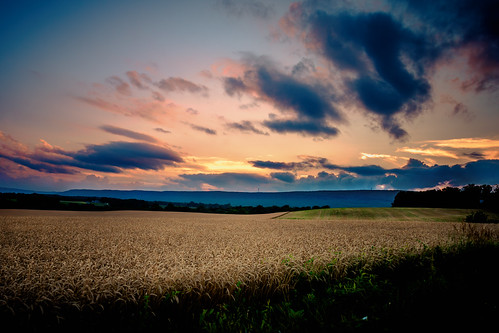 sunset sky farmland mkd