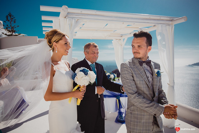 Greece, Santorini wedding at Andromeda villas