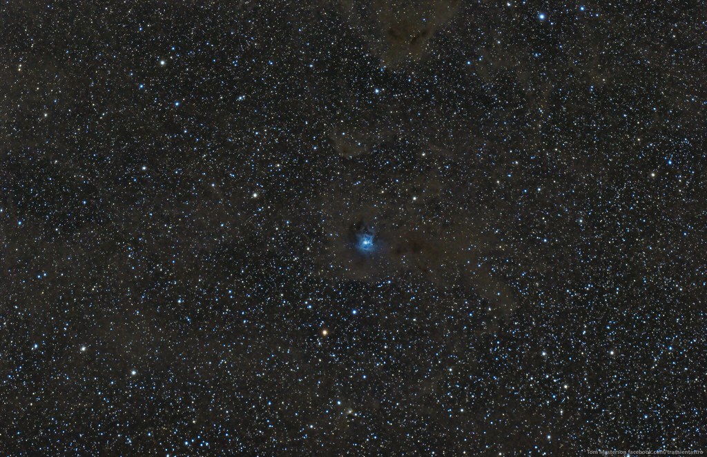 Iris Nebula NGC 7023 Wide Field Composition 5/10/2015