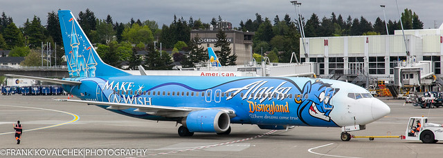 Alaska 737 in a cool paint scheme