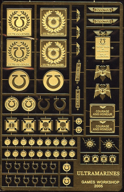 001 Etched Brass Ultramarines Symbols, 花花10
