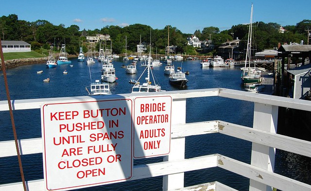 The Manually Operated Draw Footbridge at Perkins Cove, Maine