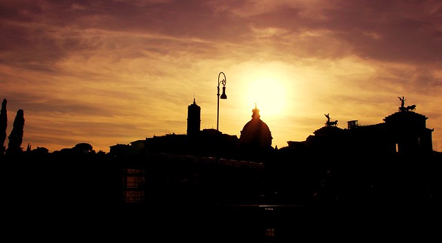 SUNSET IN ROME
