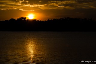 Setting Sun at Eastwood Lake