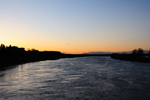 sunset nature river landscape russia kirov
