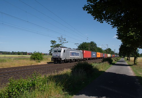 386 014 Metrans by Daniel Powalka, 386 014 Metrans mit Containern in Dörverden Ri Süden am 30.6.2015train germany landscape deutschland