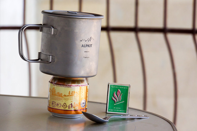 New gear: Alpkit MyTiMug + beer can stove