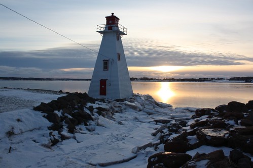 charlottetown pei canada lighthouse sunset
