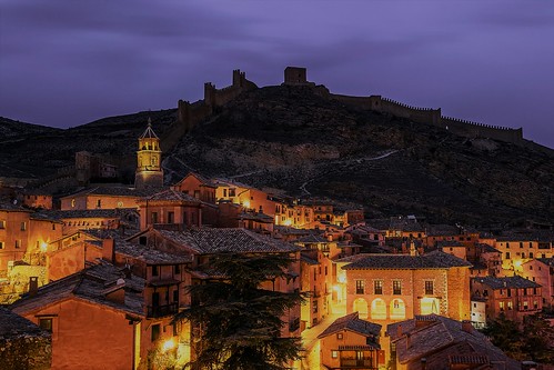 albarracín teruel aragón 2017 franciscoesteveherrero pacoesteveherrero nikond5300 nocturna castillo anochecer paisaje landscape