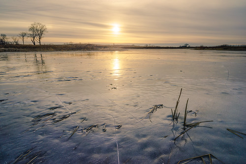 Glisten by jrobfoto.com, landscape sunset water fullframe lake a7r prairie sony raw twitter facebook ice alpha winter tumblr