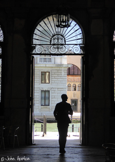 Aspects of Venice 50 - Silhouetted in a doorway