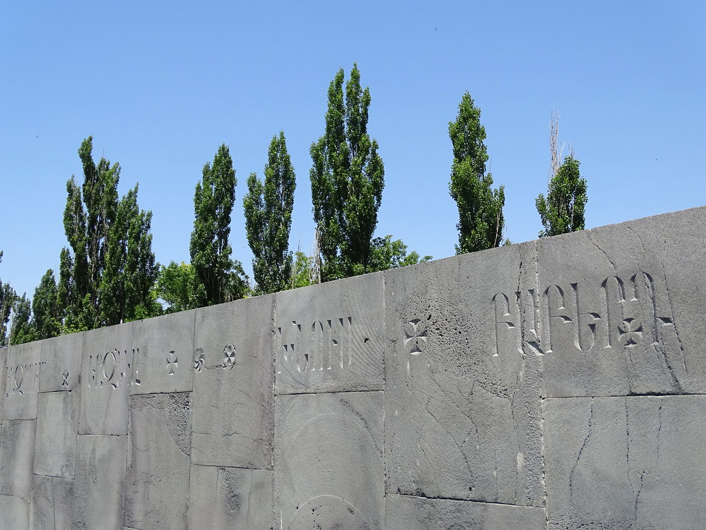 Detail of Wall with List of Destroyed Communities - Armenian Genocide Memorial and Museum - Yerevan - Armenia - 02