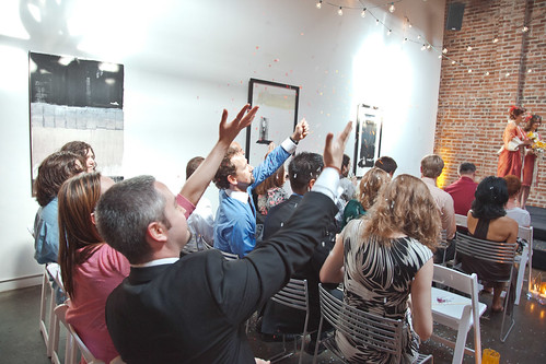 7412135886 9bb2a7b851 - Alicia & Cody's fiery dragon and phoenix art gallery wedding Confetti