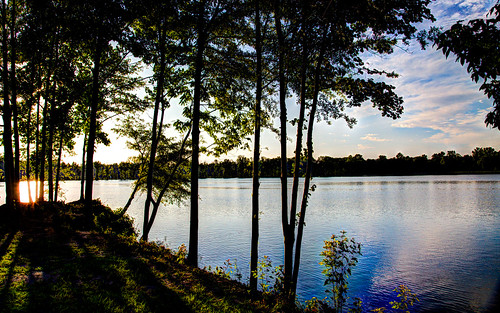trees sunset lake water landscape unitedstates northcarolina hdr highdynamicrange gastonia rankinlakepark gastoncountypark