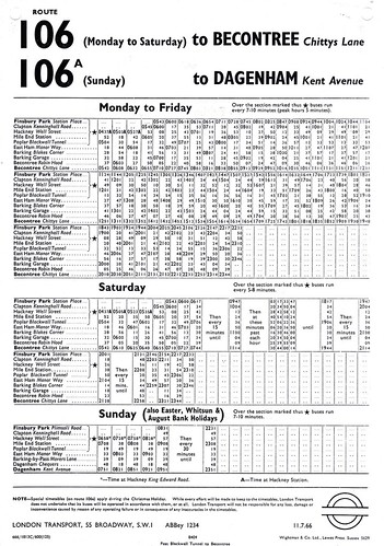 Routes 106 & 106A - 11.07.66 | Paul Harvey | Flickr