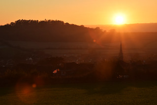 Sunset over Ilminster