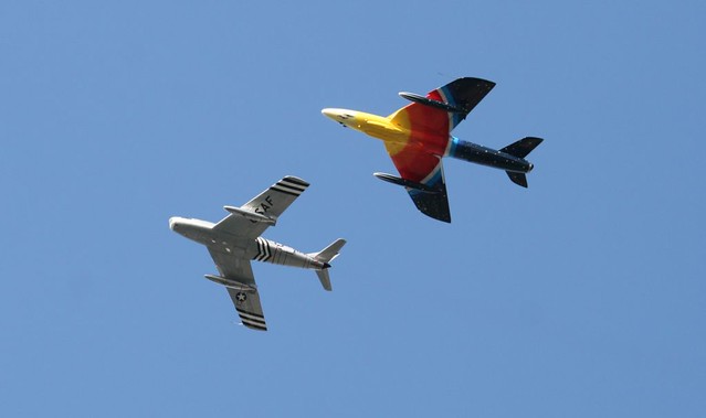 F-86 Sabre and Hawker Hunter