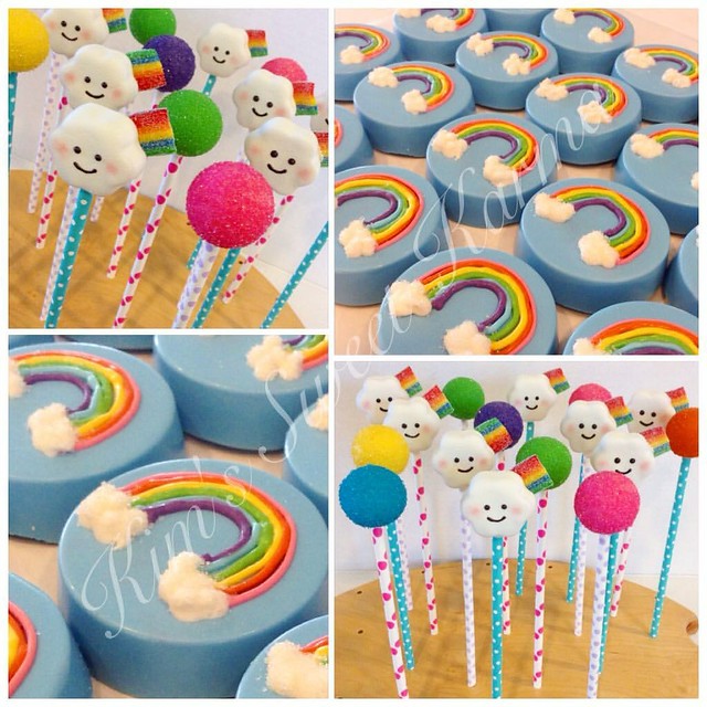 Rainbow themed birthday party