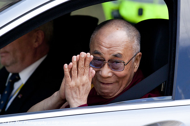 His Holiness the Dalai Lama in Edinburgh.