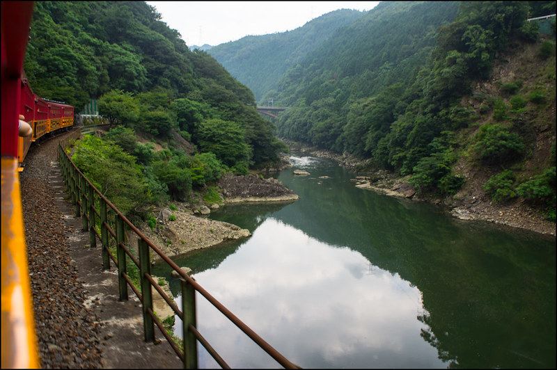 Garganta del río Hozu, en Arashiyama