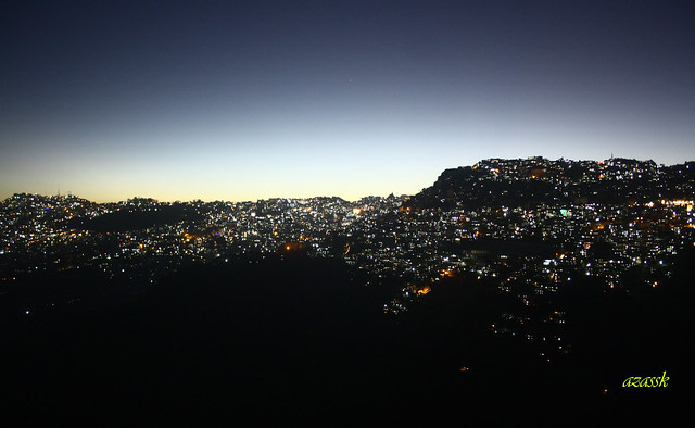 Aizawl City by night (A city on the hill)