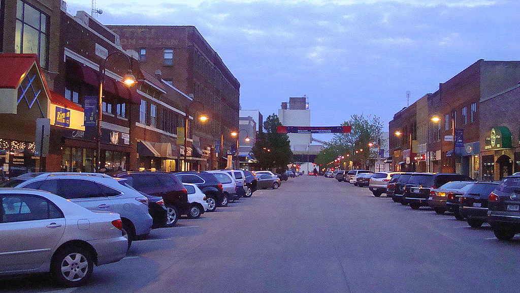 Main Street, Downtown Ames Iowa (Looking East)