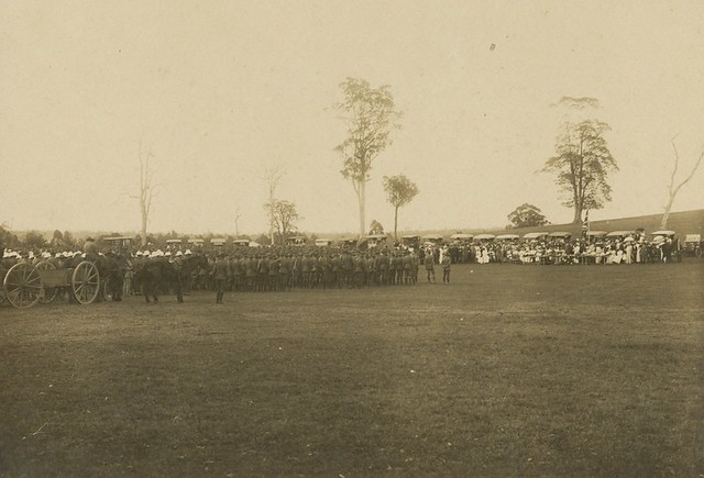 Troops on parade at Enoggera Camp, Queensland, 1914