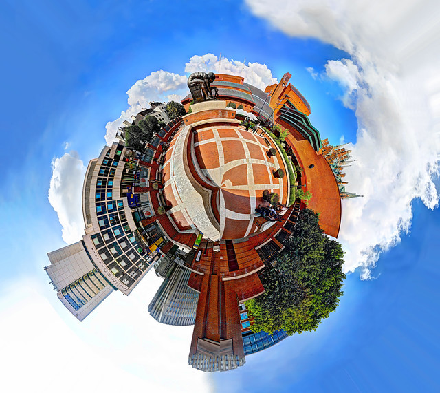 Outside the British Library - Polar Panorama 2