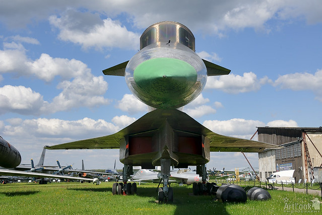 The Bird of Steel and Titanium – Front view of Sukhoi T-4 Bomber - Air Force Museum in Monino